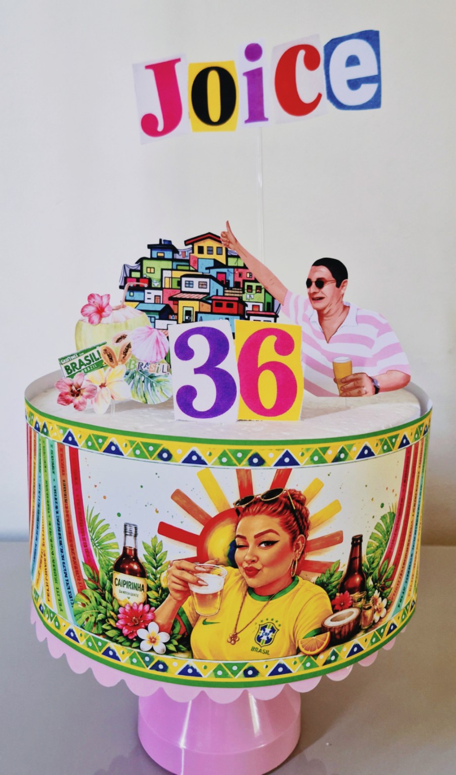 Topo de bolo personalizado